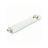 24in Glass Vanity Shelf in Brushed Nickel