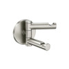 Swiveling Double Robe Hook in Brushed Nickel