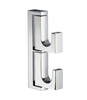 Swing Arm Double Hook in Polished Chrome