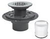Shower Pan Drain 2" Schedule 40 Hub with Square Ring Double Duty Test Plug