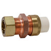 47337LF 3/4 S X BRS COMP UNION CPVC CTS, Union CPVC Slip x Copper Silicon Alloy Compression - Lead-free  - Box of 10