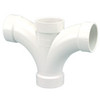 4835B 2 HUB DOUBLE FIXTURE TEE PVC, Double Fixture Tee Hub - PVC DWV, 4835-B  - Box of 25