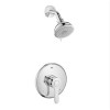 Pressure Balance Valve Shower Combination Trim in Brushed Nickel