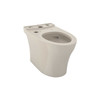 Elongated Universal Height Skirted Toilet Bowl with CeFiOntect Glaze in Bone