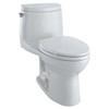1.0 GPF 1G One-Piece Elongated Toilet Bowl in Colonial White