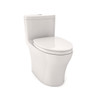 1.28 and 0.8 GPF Dual Flush One-Piece Elongated Chair Height Toilet in Colonial White