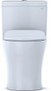 1.28 and 0.8 GPF One-Piece Elongated Toilet Bowl with Slim Seat in Cotton