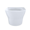 Dual Flush Wall Mounted Elongated D-Shaped Toilet in Cotton