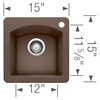 Blanco 440202 Bar Sink in Cafe Brown