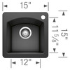 Blanco 440204 Bar Sink in Anthracite