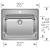 Laundry Sink in Brushed Satin