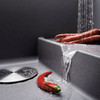 19.5-In X 32-In Single-Basin Granite Undermount Residential Kitchen Sink in Metallic Grey