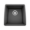 17-In X 17.5-In Single-Basin Granite Undermount Residential Kitchen Sink in Anthracite