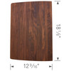 8-1/8-in L x 12-1/2-in W Wood Cutting Board in Brown
