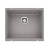 18.11-In X 20.87-In Single-Basin Granite Undermount Residential Kitchen Sink in Metallic Gray