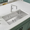 32-In X 18-In Single-Basin Stainless Steel Undermount Residential Kitchen Sink in Satin