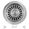 Disposal Flange Insert and Strainer Fits Over Existing Insinkerator Disposal Flange in Stainless Steel