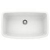 19-In X 32-In Single-Basin Granite Undermount Residential Kitchen Sink in White