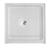 42-in x 42-in Rectangular Alcove Acrylic Shower Base with Center Drain and Low EasyStep Threshold, in White