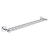 40802001 Essentials 24" Double Towel Rail in StarLight Chrome