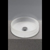 15-3/4-in Epoxy Resin Vessel Sink in Frosted White