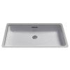 20-1/2-in Undermount Bathroom Sink with Overflow and SanaGloss Ceramic Glaze in Colonial White