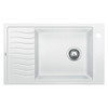 19.6875-In X 30.6875-In Single-Basin Granite Drop-In Or Undermount 1-Hole Residential Kitchen Sink With Drainboard in White