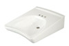 Toto LT308.4#01 Reliance Wheelchair Users 20-1/2-in Wall Mounted Bathroom Sink with 3 Faucet Holes Drilled and Overflow in Cotton