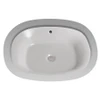 20-3/8-in Undermount Bathroom Sink with Overflow and SanaGloss Ceramic Glaze in Cotton