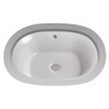 17-5/8-in Undermount Bathroom Sink with Overflow and SanaGloss Ceramic Glaze in Cotton
