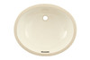 17-in Undermount Bathroom Sink with Overflow in Sedona Beige