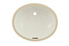 Toto LT579G#01 17-in Undermount Bathroom Sink with Overflow and SanaGloss Ceramic Glaze in Cotton