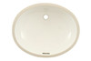 19-in Undermount Bathroom Sink with Overflow and SanaGloss Ceramic Glaze in Colonial White