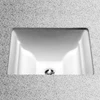 17-in Undermount Bathroom Sink with Overflow and SanaGloss Ceramic Glaze in Cotton