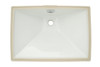 21-in Undermount Bathroom Sink with Overflow in Cotton