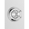 Two-Way Diverter Trim with Shut-Off and Cross Handle in Polished Nickel