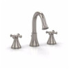 Widespread Lavatory Faucet with Cross Handles in Polished Nickel