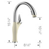 Kitchen Faucet With Pull-Down Spray 1.5 gpm in Biscuit/Stainless Kitchen Faucet With Pull-Down Spray 1.5 gpm in Biscuit/Stainless