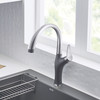 Kitchen Faucet With Pull-Down Spray 1.5 gpm in Cinder/Stainless
