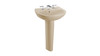 LPT241.4G#03 4-in Faucet Center Pedestal Lavatory with CeFiONtect Bone