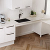 18-in x 25-in Granite 5.5-in Deep Kitchen Sink, in Cinder