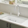 18-in x 30-in Granite 9.5-in Deep Kitchen Sink, in White