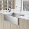 19.5-in x 32-in Stainless Steel 10-in Deep 20-Gauge Kitchen Sink, in Durinox Stainless Steel