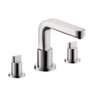 Hansgrohe 31436001 Metris S Roman Tub Filler Faucet Non Diverter with Metal Knob Handles Less Valve in Chrome