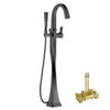 Single Handle Freestanding Tub Filler Trim Kit in Venetian Bronze
