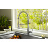 Quince 1-Handle Semi-Professional Kitchen Faucet in Stainless Steel
