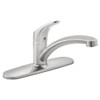25" Single Basin 3-Faucet Holes Kitchen Sink for Drop-In Installations with Faucet and Drain in Stainless Steel