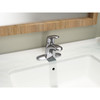 1-Handle Centerset Bathroom Faucet with Grid Drain in Polished Chrome