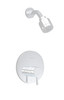 Bath and Shower Trim Kit with Decal Ring and Less Showerhead