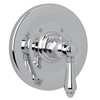 Rohl A4914LMAPC Trim Plate without Volume Control with Metal Lever Handle, Polished Chrome